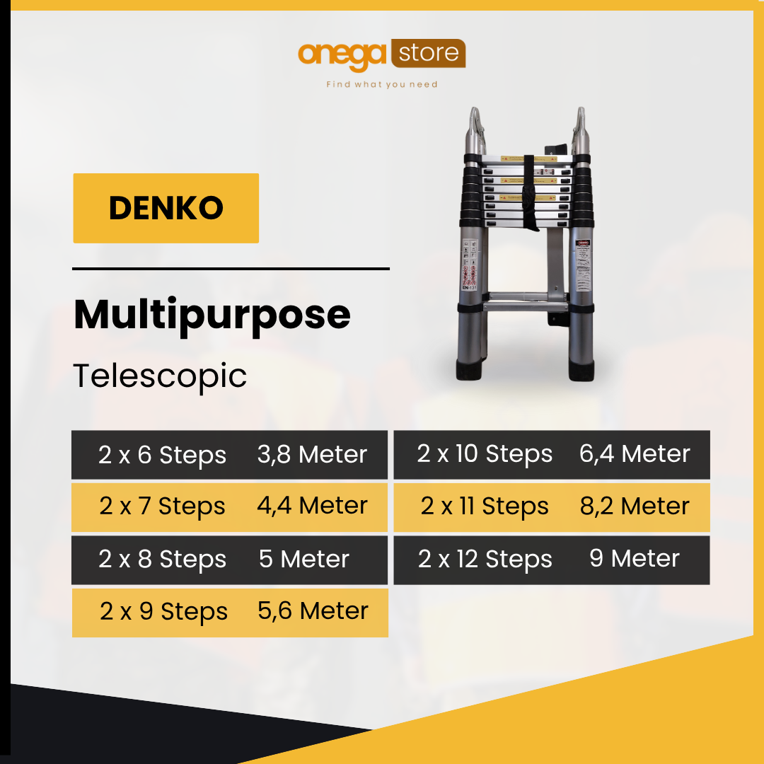 Denko Multipurpose Tele 2×12 Steps, 9 Meter